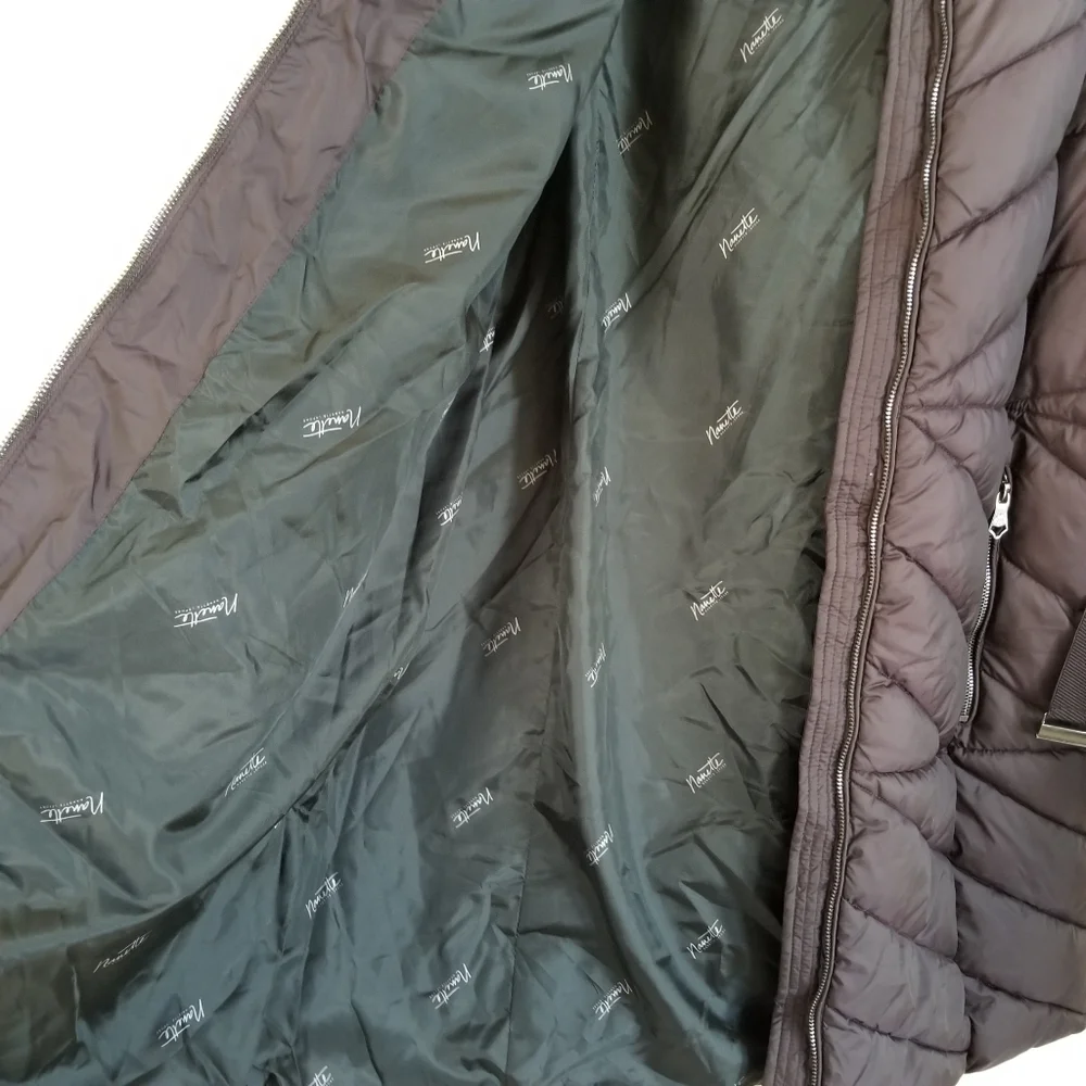 Nanette Lepore Hooded Puffer Coat Belted Size 1X NWT - Picture 6 of 10